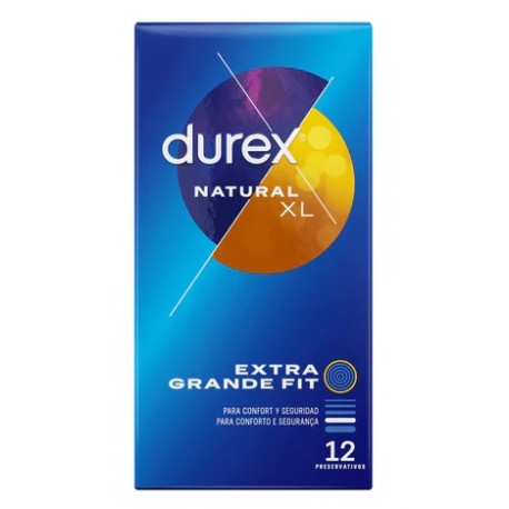 Preservativos Durex Natural XL 12 Uds