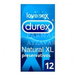 Preservativos Durex Natural XL 12 Uds